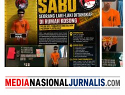 Diduga Edarkan Sabu, seorang laki-laki Ditangkap di Rumah Kosong, Polisi Sita Timbangan Digital dan Puluhan Plastik Klip