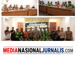 Kapolres Binjai Rajut Kebersamaan Bersama Komunitas Ojek Online Kota Binjai