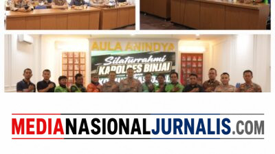 Kapolres Binjai Rajut Kebersamaan Bersama Komunitas Ojek Online Kota Binjai