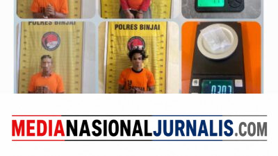 Kurun Waktu Tiga Hari, Satres Narkoba Polres Binjai Tangkap Lima Terduga Bandar Narkoba