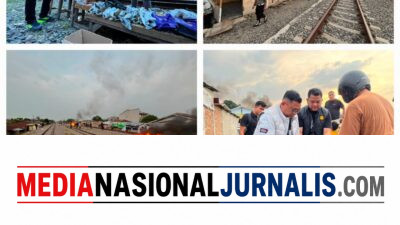 Polrestabes Medan Ratakan Bantaran Rel KA Medan – Kualanamu yang Jadi Sarang Narkoba,3 Kg Ganja, Sejumlah Paket Sabu, Hingga Beragam Senjata Disita