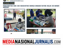 Rutan Kelas IIB Bener Meriah Berikan Layanan Pengobatan Klinik bagi Warga Binaan
