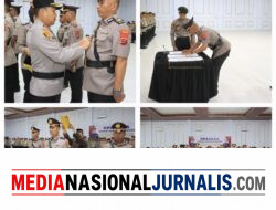 Kapolres Langkat Pimpin Sertijab Kabag Sdm, Kasat dan Kapolsek 