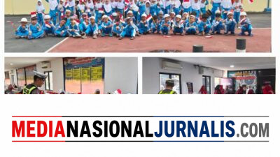 Polantas Karib, Sat Lantas Polres Pelabuhan Belawan Kenalkan Polisi sebagai Sahabat Anak Sejak Usia Dini