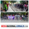 Polantas Karib Kawal Pawai Sepeda Gowes SMKS PAB 1 Helvetia, Pastikan Kegiatan Berjalan Aman dan Kondusif
