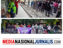 Polantas Karib Kawal Pawai Sepeda Gowes SMKS PAB 1 Helvetia, Pastikan Kegiatan Berjalan Aman dan Kondusif