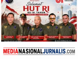Pendiri WJMB Ucapkan Selamat HUT ke-81 RI: Pers Harus Jadi Pilar Kebangsaan dan Penjaga Demokrasi