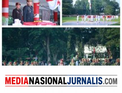 Kapolres Langkat Pimpin Upacara Penurunan Bendera HUT ke-81 RI