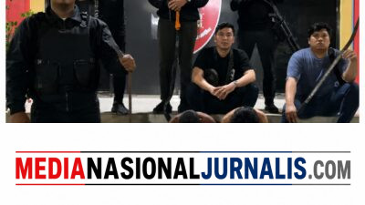 Tim Macan Polres Pelabuhan Belawan Amankan Dua Pelaku Tawuran dan Empat Sajam di Desa Helvetia