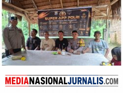 Bhabinkamtibmas Polsek Salapian Sosialisasikan Aplikasi Super APP Polri kepada Masyarakat
