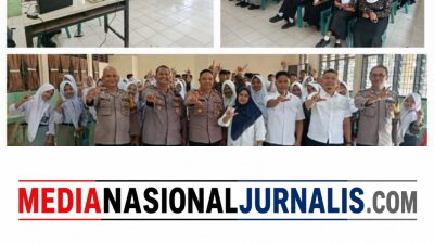 Polri Hadir di Sekolah, Sat Binmas Polres Langkat Edukasi Pelajar Cegah Pergaulan Bebas dan Gangguan Kamtibmas