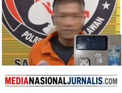 Sat Narkoba Polres Pelabuhan Belawan Tangkap Pengedar Sabu di Desa Helvetia