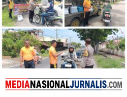 Polsek Kuala, Berbagi Nasi Kotak Sambil Pererat Kedekatan dengan Masyarakat