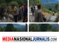 Rawat Akses Warga, Polisi dan Masyarakat di Tiga Kampung Kecamatan Ketol Gotong Royong