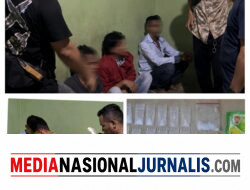 Grebek Sarang Narkoba di Klumpang Kebun, Sat Narkoba Polres Pelabuhan Belawan Amankan 4 Orang