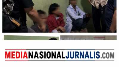 Grebek Sarang Narkoba di Klumpang Kebun, Sat Narkoba Polres Pelabuhan Belawan Amankan 4 Orang