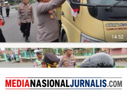 Jelang HUT RI ke-81, Polres Bener Meriah Bagikan 100 Bendera kepada Pengendara