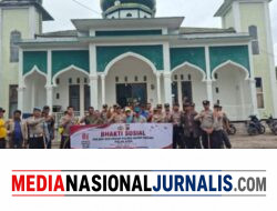 Polsek Wih Pesam Gelar Bakti Sosial di Masjid Al-Mukhlisin, Semarakkan HUT RI ke-81