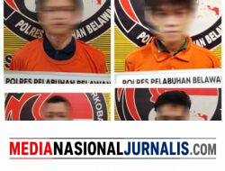 Sat Narkoba Polres Pelabuhan Belawan Tangkap 4 Pengedar Sabu di Mabar Hilir