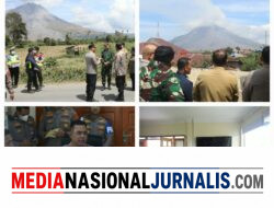 Kapolda Sumut Turun Langsung Pantau Kondisi Sinabung dan Kesiapan Personel Bantu Masyarakat di Karo
