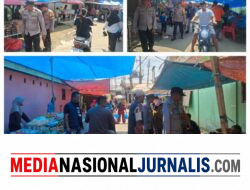 Polsek Salapian Intensifkan Patroli di Pasar Tanjung Langkat, Cegah 3C dan Gangguan Kamtibmas