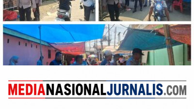 Polsek Salapian Intensifkan Patroli di Pasar Tanjung Langkat, Cegah 3C dan Gangguan Kamtibmas