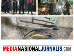 Tim Macan Polres Pelabuhan Belawan Amankan 13 Sajam dan Palu Martil, Cegah Tawuran Susulan