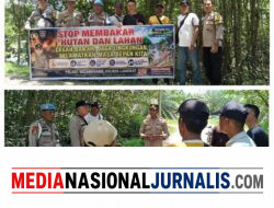 Cegah Karhutla Sejak Dini, Polsek Secanggang Ajak Warga Stop Bakar Sampah