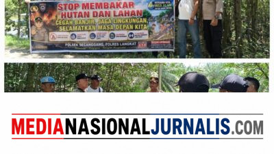 Cegah Karhutla Sejak Dini, Polsek Secanggang Ajak Warga Stop Bakar Sampah