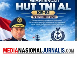 Kakanim Belawan Eko Yudis Parlin Rajagukguk Ucapkan Selamat HUT TNI Angkatan Laut ke-81: Jalesveva Jayamahe!