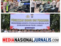 Antisipasi Bencana, Polres Langkat Cek Kesiapan Sarpras Penanganan Bencana Alam