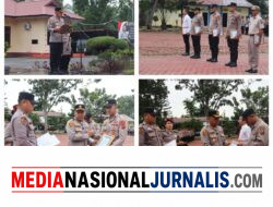 Pimpin Apel Pagi, Kapolres Langkat Beri Penghargaan kepada Personel Berprestasi