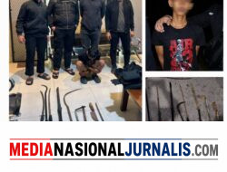 Tim Macan Polres Pelabuhan Belawan Amankan Remaja Anggota Genk Motor, 10 Sajam Ditemukan di Sekitar Basecamp