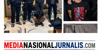 Tim Macan Polres Pelabuhan Belawan Amankan Remaja Anggota Genk Motor, 10 Sajam Ditemukan di Sekitar Basecamp