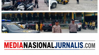 Polsek Stabat Laksanakan Pengamanan Sholat Jumat, Ciptakan Rasa Aman dan Nyaman bagi Jamaah