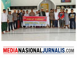 Polsek Pangkalan susu Gelar “Jumat Curhat” di Mesjid At-Taqwa, Sosialisasikan Kamtibmas dan Pemberantasan Narkoba