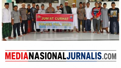 Polsek Pangkalan susu Gelar “Jumat Curhat” di Mesjid At-Taqwa, Sosialisasikan Kamtibmas dan Pemberantasan Narkoba
