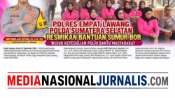 Polres Empat Lawang Resmikan Bantuan Sumur Bor  