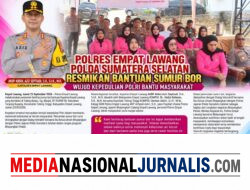 Polres Empat Lawang Resmikan Bantuan Sumur Bor  