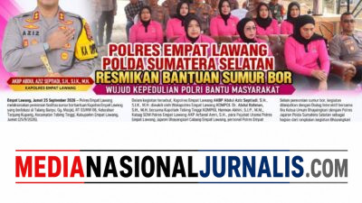 Polres Empat Lawang Resmikan Bantuan Sumur Bor  