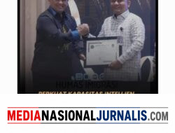 Perkuat Kapasitas Intelijen, Kantor Imigrasi Kelas II TP I Belawan Torehkan Prestasi Terbaik