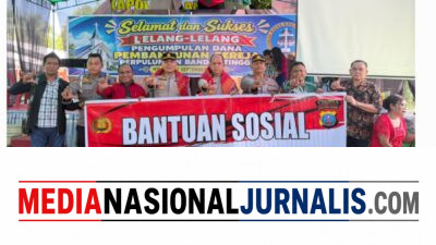 Polres Langkat Salurkan 100 Sak Material untuk Pembangunan Gereja GBKP Runggun Titi Besi