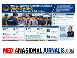 Imigrasi Belawan Perkuat Pengawasan Orang Asing, Gelar Operasi Gabungan di Deli Serdang