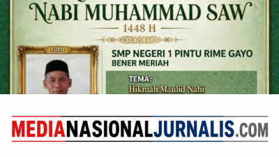 PERINGATAN MAULID NABI MUHAMMAD SAW.SMP NEGERI 1 PINTU RIME GAYO SANTUNI ANAK YATIM PIATU