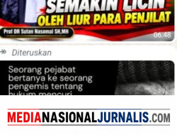 PROF DR SUTAN NASOMAL : LANTAI ISTANA SEMAKIN LICIN OLEH LIUR PARA PENJILAT DAN ALERGI DENGAN SUARA RAKYAT INDONESIA