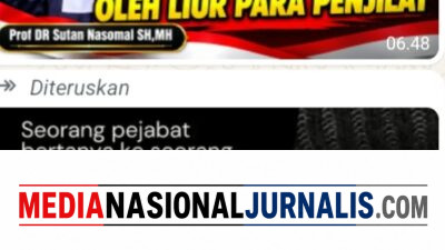 PROF DR SUTAN NASOMAL : LANTAI ISTANA SEMAKIN LICIN OLEH LIUR PARA PENJILAT DAN ALERGI DENGAN SUARA RAKYAT INDONESIA