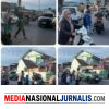 Polsek Bukit Laksanakan Strong Point Pagi, Pastikan Kelancaran Arus Lalu Lintas di Depan MIN 1 Bener Meriah