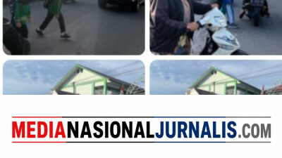 Polsek Bukit Laksanakan Strong Point Pagi, Pastikan Kelancaran Arus Lalu Lintas di Depan MIN 1 Bener Meriah