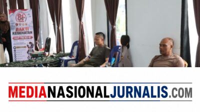Semarak HUT TNI ke-81, Polres Bener Meriah Bersinergi Ikuti Bakti Kesehatan Donor Darah