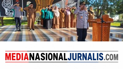 Jadi Pembina Upacara, Kapolsek Jagong Jeget Ajak Pelajar Jauhi Narkoba dan Bullying